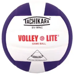 Tachikara SVMNC.PRW Indoor Sensi Tec Composite VolleyLite Volleyball - Purple/White