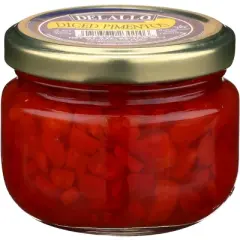 Delallo Diced Pimentos - Case 24 - 4 oz