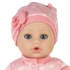 Adora Playtime Baby Doll Cozy Snowflake, 13 inch Soft Doll, Open/Close Eyes, Best Baby Girl Gift for Age 1+