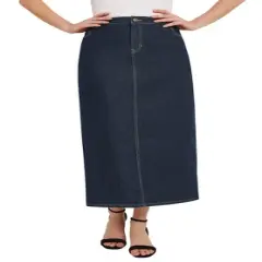 Jessica London Women&rsquo;s Plus Size True Fit Denim Skirt