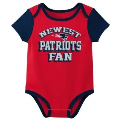 NFL New England Patriots Infant Boys' AOP 3pk Bodysuit