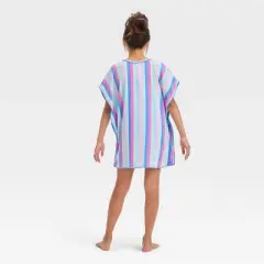 Girls' Striped Cover Up Top - Cat & Jack&trade; Blue