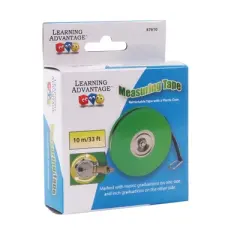 Learning Advantage Wind Up Tape Measure, 33 ft., Pack of 2
