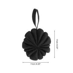 Unique Bargains Pumpkin-shaped Ribbon Bath Shower Loofah Sponge 1 Pc