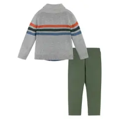 Andy & Evan  Infant  Boys Shawl Sweater Buttondown Pant Set