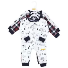 Hudson Baby Cotton Sleep and Play, Winter Animals