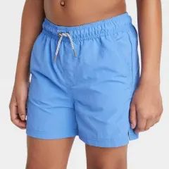 Boys' Solid Swim Trunks - art class&trade; Blue