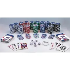 MasterPieces Casino Style 300 Piece Poker Chip Set - NFL New York Giants