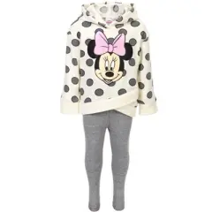 Disney Minnie Mouse Mickey Mouse Fleece Hoodie and Leggings Outfit Set Infant to Big Kid