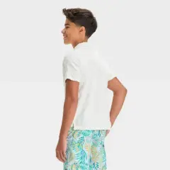 Boys' Solid Cover up Top - art class&trade; Cream
