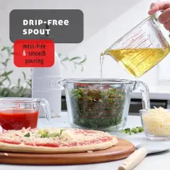 JoyTable Glass Measuring Cups Set, Liquid Measuring Cups, Glass Measuring Cup Set