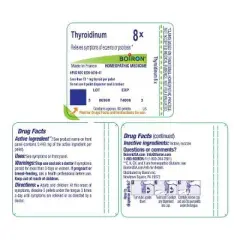 Thyroidinum 8X by Boiron Homeopathic Single Medicine For First Aid  -  80 Pellet