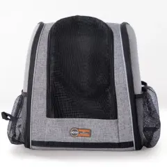 K&H Pet Products Travel Bike Backpack for Pets Gray 9.5 X 14 X 15.75 Inches