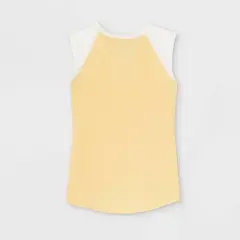 Sleeveless Mama to Be Baseball Graphic Maternity T-Shirt - Isabel Maternity by Ingrid & Isabel&trade; Yellow