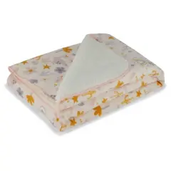 Chick Pea Lovey Faux-shearling Baby Blanket for Girl Comforting Plush Microfibers