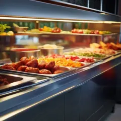 VEVOR 8 Pack Hotel Pans, 1/3 Size Anti-Jam Steam Pan with Lid, 0.8mm Thick Stainless Steel Steam Table Pan, 6-Inch Deep Commercial Table Pan