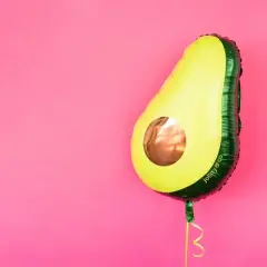 Jollity & Co. - Avocado Balloon - Pack of 1 Mylar Balloon