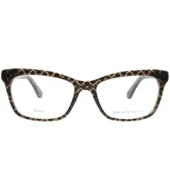Kate Spade Cardea FL4 Womens Rectangle Eyeglasses Brown Crystal 49mm