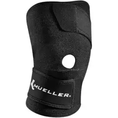 Mueller Wraparound Knee Support Brace - Black