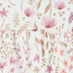 Carter's Just One You&reg; Baby Girls' 2pc Floral Top & Bottom Set - Cream