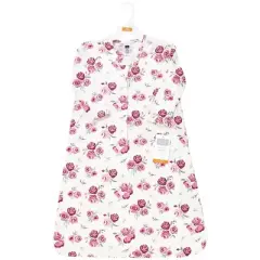 Hudson Baby Infant Girl Long Sleeve Cotton Jersey Sleeping Bag, Sack, Blanket, Rose