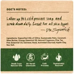 DR. SQUATCH Men's Natural Bar Soap - Fresh/Bourbon/Coconut/Pine Scent - 40oz/8ct