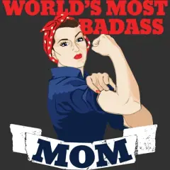 Men's Design By Humans World's Most Badass Mom By BubbSnugg Tank Top
