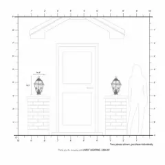 Livex Lighting Westover 2 - Light Post Light in  Bronze