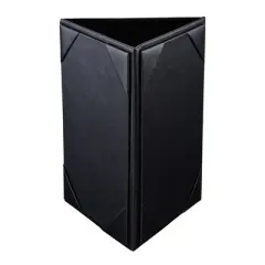 Yescom WeChef 20 Pack 4"x6" 3 Sides Table Tent Holder Menu Holder Bar Cafe Restaurant Black