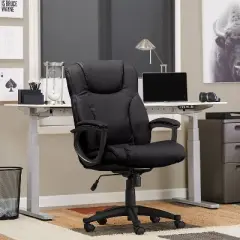 Executive Chair Black Leather - Serta