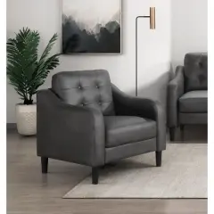 NicBex Couches for Living Room 1pc Chair Modern Single Sofa Chair Microfiber Upholstered Armchair with Solid Wood Frame