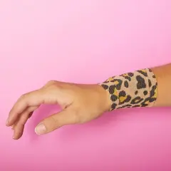 Impresa 6 Rolls Self Adherent Bandage Wraps, 2 Inch x 5 Yards Cohesive Vet Tape for First Aid, Animal Print