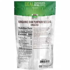 Organic Pumpkin Seeds by Now Foods  -  12 oz Bag