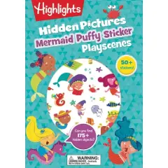 Mermaid Hidden Pictures Puffy Sticker Playscenes - (Highlights Puffy Sticker Playscenes) (Paperback)