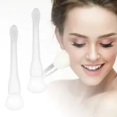 Unique Bargains Silicone Face Mask Brushes Face Mask Applicator Brushes Soft Silicone Brushes 2 Pcs