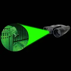 Cassini K-9 Day/Night Green Laser Roof Prism Binocular - Dark Gray