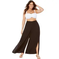 Swimsuits for All Women&rsquo;s Plus Size Mara Beach Pant with Side Slits