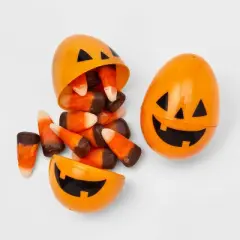 24ct Orange Fillable Eggs for Halloween Egg Hunt - Hyde and EEK! Boutique&trade;: Indoor Party Decor, 2.33" Height