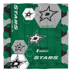 NHL Dallas Stars Hexagon Comforter Set - Full/Queen