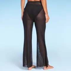Women's Mesh Cover Up High Waist Flare Pants - Wild Fable&trade;