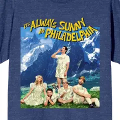It's Always Sunny In Philadelphia The Sound Of Philly Poster Art Crew Neck Short Sleeve Navy Heather Women's T-shirt