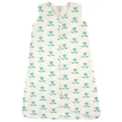 Touched by Nature Baby Organic Cotton Sleeveless Wearable Sleeping Bag, Sack, Blanket, Geometric Frog