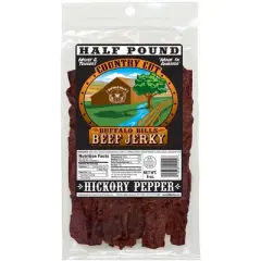 Buffalo Bills 8oz Hickory Pepper Country Cut Beef Jerky - Three 8oz Packs