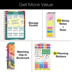 Global Printed Products Hardcover AY 2025-2026 Fashion Planner - 5.5"x8" (Rainbow Trail)