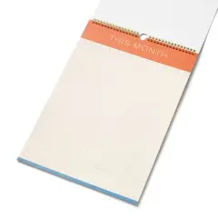 PAPIER  17x5"x11.7" 12 Month Spiral Family Wall Planner Frame Print