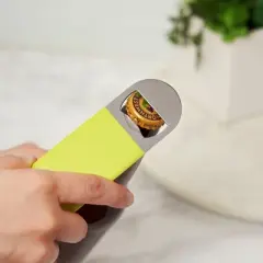 TrueBlade Bottle Opener - Easy Grip Heavy Duty Stainless Steel Flat Beer Bottle Opener, Bar Key for Bartender, Barware Tools - 9.75 inch, Green