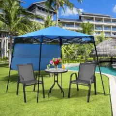 Costway 7x7 FT Slant Leg Pop-up Canopy Tent Shelter Adjustable Portable Carry Bag