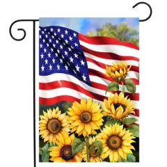 Briarwood Lane Summer Garden Flag 12x18 For Outdoor American Sunflowers For Summer Garden Flag Flags For Outside
