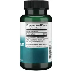 Swanson Dietary Supplements L-Tryptophan 500 mg Capsule 60ct