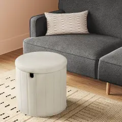 Folding Round Storage Ottoman - Room Essentials&trade;